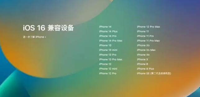 烟台苹果手机维修分享iOS16.1.1支持哪些设备 